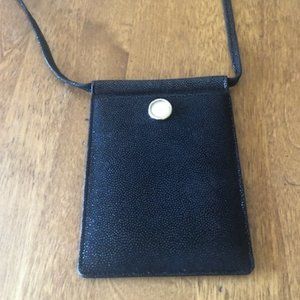 Lalique Leather Card Holder With Strap